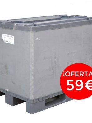Oferta Caja de plástico con Palet debajo y tapa a la venta